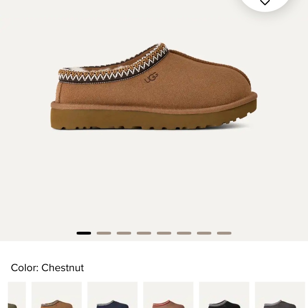 New in Box UGG Chestnut Slip-On Tasman